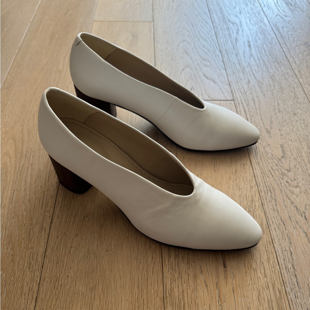 White Vagabond Eve Pumps - Leather Heels - US8 / EU38